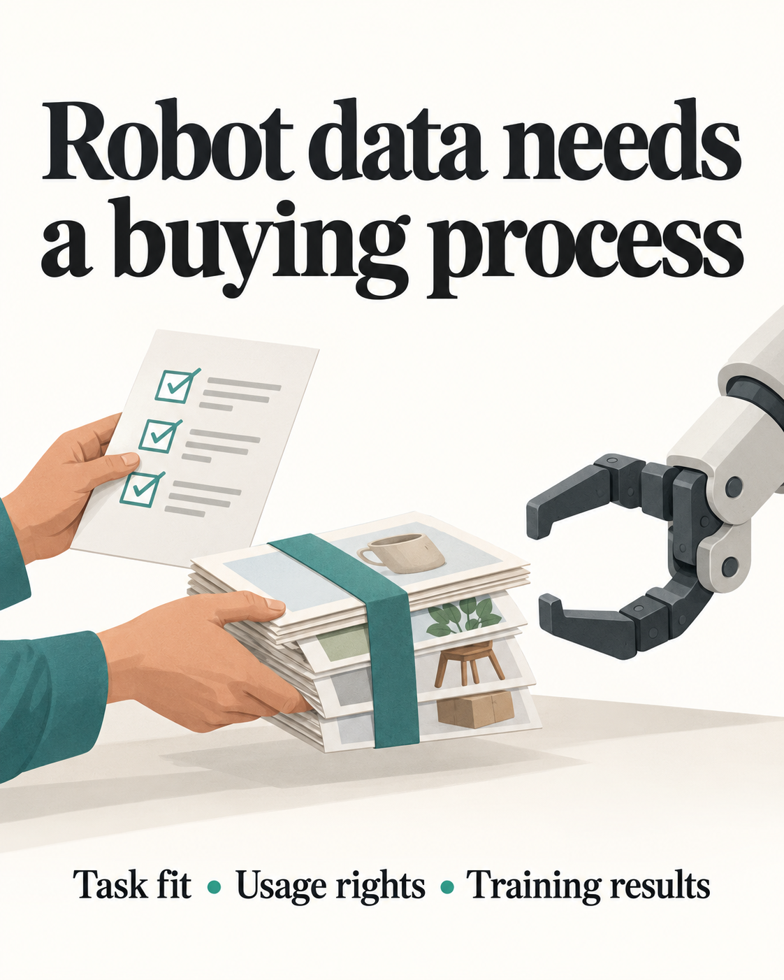 Robot data needs a buying process